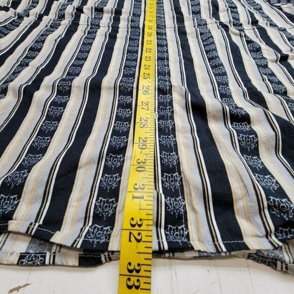 Joker Men's Button Front Men's Size XXL Gray Blue Stripe Clown Print Pockets - Picture 7 of 7